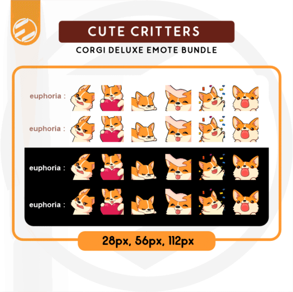 [ Cute Critters ] Chloé the Corgi Emote Bundle - Image 2