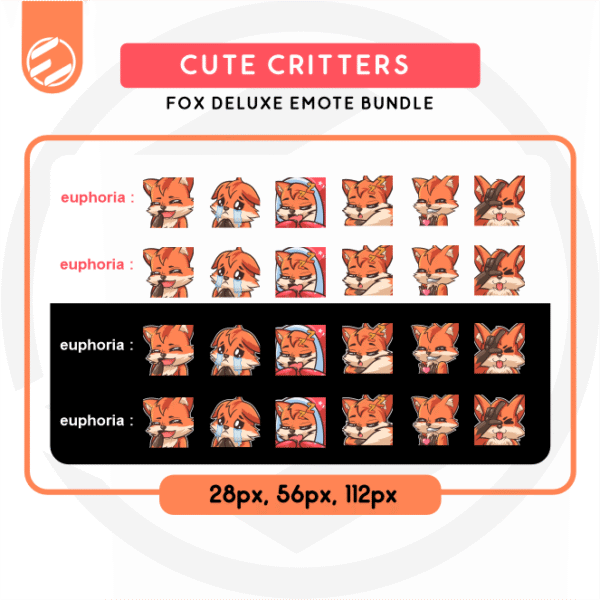[Cute Critters] Fabian the Fox Emote Bundle - Image 2