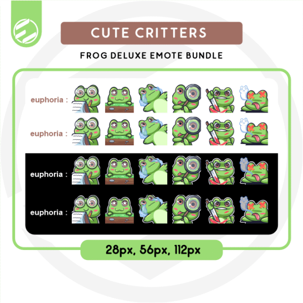[Cute Critters] Freddy the Frog Emote Bundle - Image 2