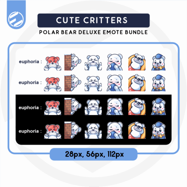 [Cute Critters] Oso the Polar Bear Emote Bundle - Image 2