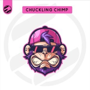 Chuckling Chimp Premium Head Only Mascot Logo