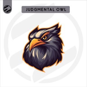 Judgemental Eagle Mascot Logo