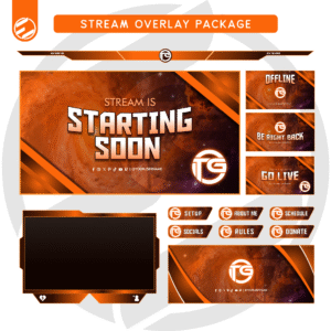 Premium Crisp Citrus Stream Overlay Kit