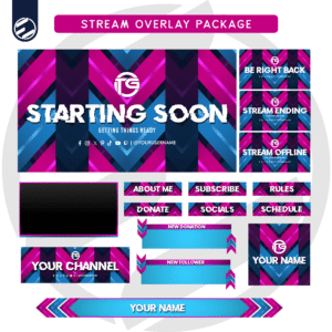 Premium Magical Magenta Stream Overlay Kit